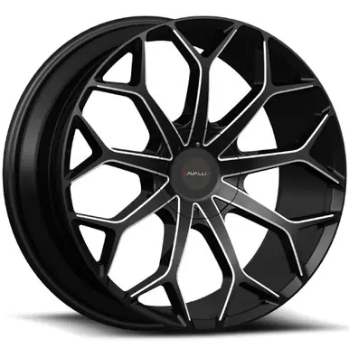 Cavallo CLV-22 20x8.5 5x112/5x4.5" +35mm Black/Milled Wheel Rim 20" Inch CLV-22208551121143+35GBM Budget