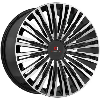 Direct From Factory Cavallo CLV-48 20x8.5 6x135/6x5.5" +25mm Black/Machined Wheel Rim 20" Inch CLV-48208561351397+25BM