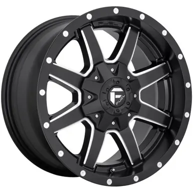 Hot Deal Fuel D538 Maverick 17x8.5 5x110/5x5" +25mm Black/Milled Wheel Rim 17" Inch D5381785C157