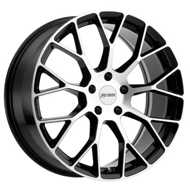 Petrol P2B 17x8 5x108 +40mm Black/Machined Wheel Rim 17" Inch 1780P2B405108F72 Affordable
