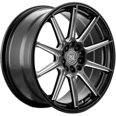 Premium Drag Concepts R39 17x7.5 5x100/5x4.5" +38mm Black/Milled Wheel Rim 17" Inch DC391770010-38GBML