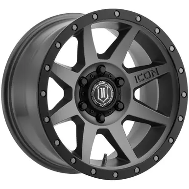 Icon Alloys Rebound 18x9 6x5.5" +0mm Titanium Wheel Rim 18" Inch 1818908350TT Professional Grade