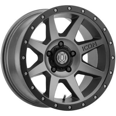 Icon Alloys Rebound 17x8.5 5x5" -6mm Titanium Wheel Rim 17" Inch 1817857345TT Discount