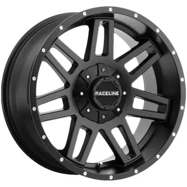 Certified Raceline 931B Injector 18x9 5x5"/5x135 +18mm Satin Black Wheel Rim 18" Inch 931B-89095+18