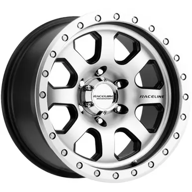 Raceline 929M SL Avenger 17x9 5x5.5" -12mm Black/Machined Wheel Rim 17" Inch 929M-79055-12 Worldwide Shipping