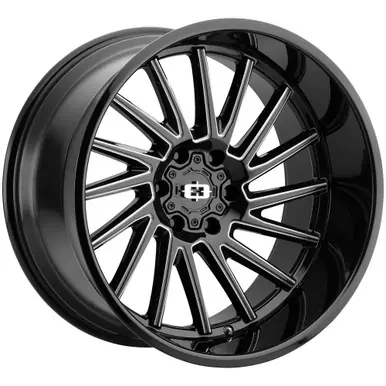 Vision 306 Rapier 22x12 5x5.5" -51mm Black/Milled Wheel Rim 22" Inch 306-22285GBMS-51 Place Order