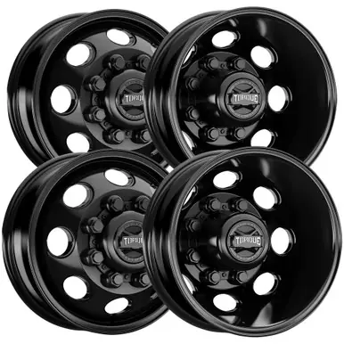 Set of 4-17" Inch Torque TW412C Revolver Dually 8x200 Satin Black Wheels Rims TW412C-17659204-4 Limited Time
