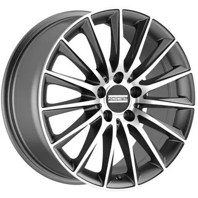 Viral Fondmetal Aidon 20x8.5 5x112 +50mm Titanium/Machined Wheel Rim 20" Inch FMI04-20855112P50GTM