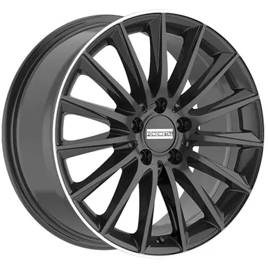 Clearance Fondmetal Aidon 19x8 5x112 +38mm Black/Machined Ring Wheel Rim 19" Inch FMI04-19805112P38GBML