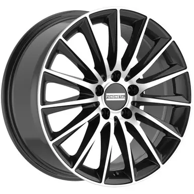 Worldwide Shipping Fondmetal Aidon 19x9 5x112 +44mm Black/Machined Wheel Rim 19" Inch FMI04-19905112P44GBM