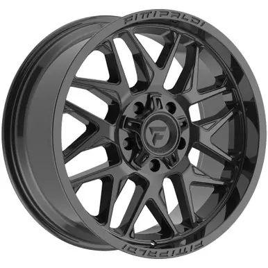 Top Rated Fittipaldi Off-Road FA19B 22x12 5x5"/5x5.5" -44mm Gloss Black Wheel Rim 22" Inch FA19-221252739N44B