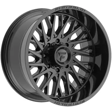Professional Grade Fittipaldi Off-Road FA08GB 24x10 8x180 -19mm Gloss Black Wheel Rim 24" Inch FA08-24108180N19GB