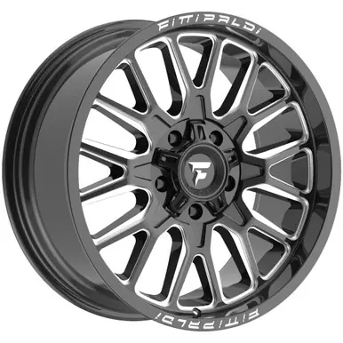 Original Fittipaldi FA18BM 20x10 5x5"/5x5.5" -19mm Black/Millled Wheel Rim 20" Inch FA18-201052739N19BM