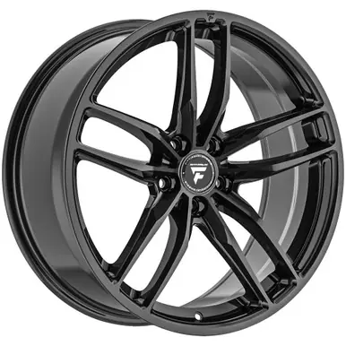 Fittipaldi 361B 18x8 5x112 +25mm Gloss Black Wheel Rim 18" Inch 361B-8804425 Fast Shipping