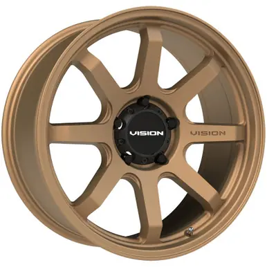 Vision 351 Flow 16x8 5x4.5" +0mm Bronze Wheel Rim 16" Inch 351-6865BZ0 Money Back Guarantee