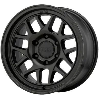Popular KMC KM717 Bully Overland 17x8.5 6x120 +0mm Satin Black Wheel Rim 17" Inch KM71778577700