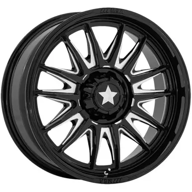 MSA Off-Road M55 Commander 15x7 4x137/4x156 +10 Black/Milled Wheel Rim 15" Inch MA055BE15704A10 Popular