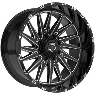 TIS 547BM 24x14 8x180 -76mm Black/Milled Wheel Rim 24" Inch 547BM-2448976 Buy Direct