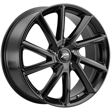 Platinum 466 Mystic 17x8 5x108/5x4.5" +40mm Gloss Black Wheel Rim 17" Inch 466-7814BK+40 Best Seller