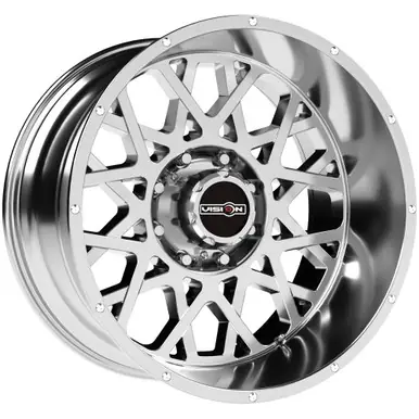 Super Sale Vision 412 Rocker 24x12 8x6.5" -51mm Chrome Wheel Rim 24" Inch 412-24281C-51