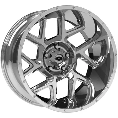 Hot Deal Vision 360 Sliver 20x12 5x5.5" -51mm Chrome Wheel Rim 20" Inch 360-20285C-51