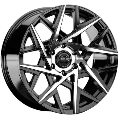Torque TW424C Summit 20x9 6x5.5" -12mm Black/Machined Wheel Rim 20" Inch TW424C-20908414-12 Markdown