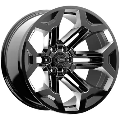 Modern Torque TW405C Pulse 22x11 8x180 -25mm Black/Milled Wheel Rim 22" Inch TW405C-22119833-25