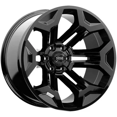 Torque TW405C Pulse 22x11 8x6.5" -25mm Gloss Black Wheel Rim 22" Inch TW405C-22118105-25 High Quality