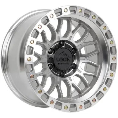 Today Only Lock Off-Road Combat 20x9 6x135 +0mm Machined Wheel Rim 20" Inch COMBAT-2963MC