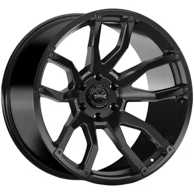 Torque TW403C Impact 22x11 8x6.5" -25mm Satin Black Wheel Rim 22" Inch TW403C-22118104-25 Sale