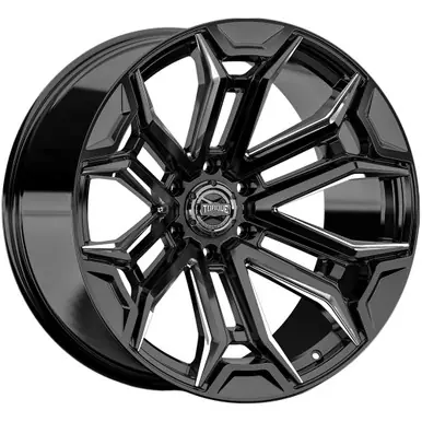 Hot Deal Torque TW415C Maverick 20x9 6x5.5" -12mm Black/Milled Wheel Rim 20" Inch TW415C-20908433-12