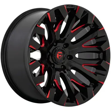 Fuel D829 Quake 18x9 5x5" +1mm Black/Red Wheel Rim 18" Inch D82918907550 New Arrival