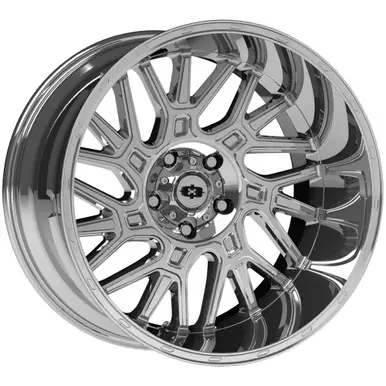 Limited Offer Vision 404 Brawl 20x10 5x5.5" -25mm Chrome Wheel Rim 20" Inch 404-20085C-25