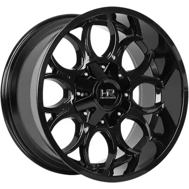 Limited Edition HardRock H713 Horseshoe 20x10 5x5.5"/5x150 -19mm Gloss Black Wheel Rim 20" Inch H713-201097119GB