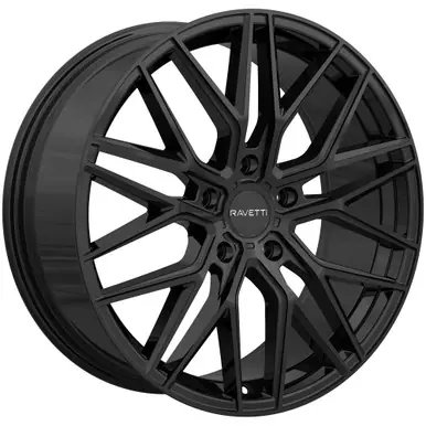 Ravetti M16 20x10.5 5x4.5" +42mm Gloss Black Wheel Rim 20" Inch RAV-M16-21565B Buy Today