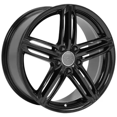 OE Wheels AU12 18x8 5x112 +45mm Gloss Black Wheel Rim 18" Inch AU12-18080-5112-45B Buy Today