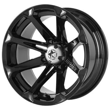 MSA M12 Diesel 14x7 4x110 -47mm Gloss Black Wheel Rim 14" Inch M12-14710 New Release