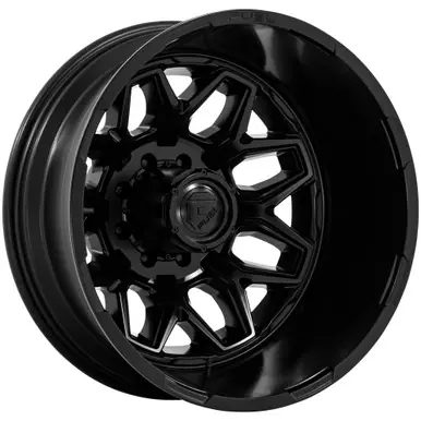 Get Yours Fuel D871 Flux Dually Rear 22x8.25 8x170 -201mm Blackout Wheel Rim 22" Inch D87122821735