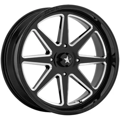 Special Offer MSA Off-Road M54 Spark 15x7 4x137 +10mm Black/Milled Wheel Rim 15" Inch MA054BE15704810
