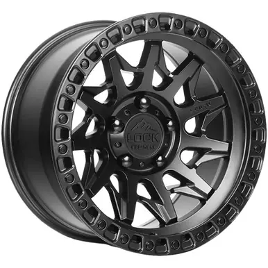 Genuine Lock Off-Road Lunatic 17x9 6x5.5" -12mm Matte Black Wheel Rim 17" Inch LUNATIC-7969MB