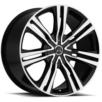 Price Cut VCT V73 Gravano 20x8.5 5x108/5x4.5" +40mm Black/Machined Wheel Rim 20" Inch V73-20851051081143+40BM