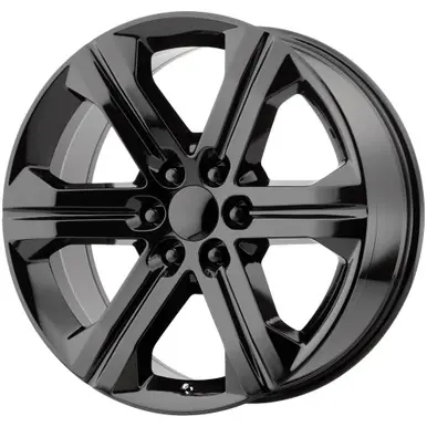 Get Yours Replica 1 RP13 24x10 6x5.5" +30mm Gloss Black Wheel Rim 24" Inch RP-132410G639+30GB