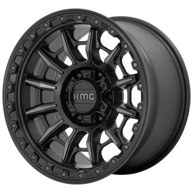 KMC KM547 Carnage 17x9 6x5.5" +12mm Black/Tint Wheel Rim 17" Inch KM54779068412N Cheap