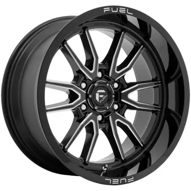 Fuel D761 Clash 20x9 6x5.5" +1mm Black/Milled Wheel Rim 20" Inch D76120908450 Bulk Order