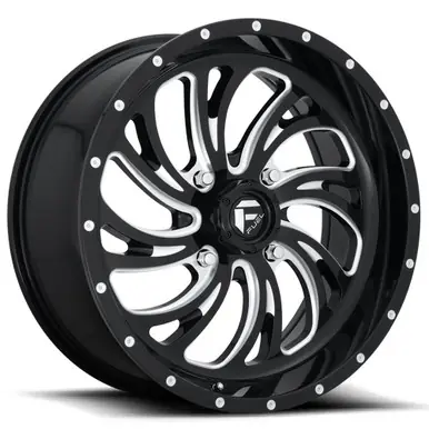 Fuel UTV D641 Kompressor 22x7 4x156 +13mm Black/Milled Wheel Rim 22" Inch D6412270A544 Top Rated