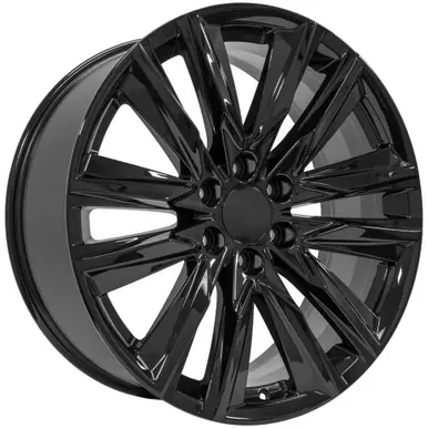 OE Wheels CA91 24x10 6x5.5" +28mm Gloss Black Wheel Rim 24" Inch CA91-24100-6550-28B Limited Edition