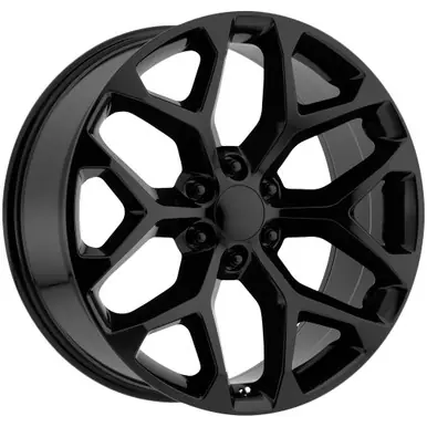 Super Sale Replica FR59 Snowflake 24x10 6x5.5" +24mm Gloss Black Wheel Rim 24" Inch 59410246502