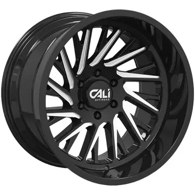 Cali Off-Road 9114 Purge 24x14 8x6.5" -76mm Black/Milled Wheel Rim 24" Inch 9114-24481BM Genuine