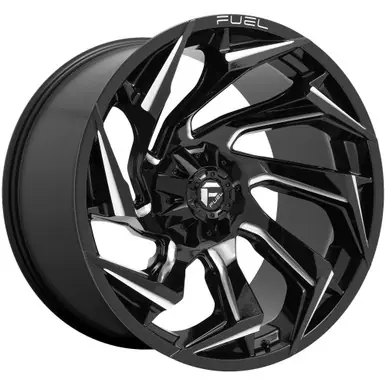 Fuel D753 Reaction 20x9 6x120 +8mm Black/Milled Wheel Rim 20" Inch D75320909452 Shop Now
