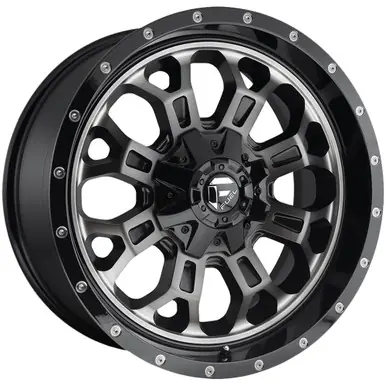Sale Fuel D561 Crush 18x9 6x120/6x5.5" +19mm Black/Tint Wheel Rim 18" Inch D56118906957